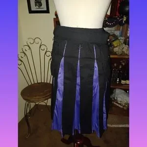 Verillas Kilts Unisex Verillas Versatta Hybrid Kilt Black And